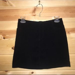 Vintage 90s Velour Mini Skirt Sz 3